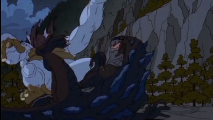 Godzilla kicks kong (Godzilla 1998 Cartoon Series)