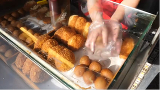 Bánh mì rau củ, bánh donut gạo nếp #amthuc #monngon