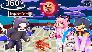 KAWAII CHAN saving APHMAU and friends from IMPOSTER - Minecraft 360°