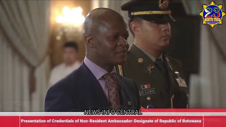 President Duterte in Presentation of Credentials of Non Resident Ambassador Designate of Republic of