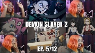 I LOVE THEM! | Demon Slayer: Kimetsu no Yaiba Season 2 Episode 5/12 Reaction | Lalafluffbunny