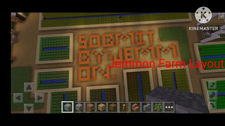 MINECRAFT FARM LAYOUT 1.01