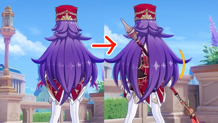 [Genshin Impact] The first character with a changeable hairstyle!?
