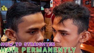 cara meluruskan rambut permanen