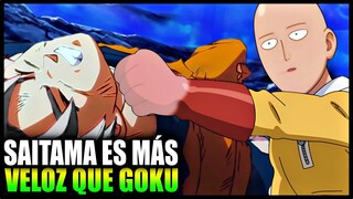 SAITAMA ES MÁS VELOZ QUE GOKU OPM DRAGON BALL SUPER