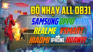 Super Độ Nhạy OB31 Dành Cho Samsung Oppo Realme Vivo Vsmart Xiaomi Huawei iPhone