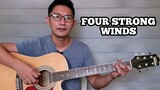 FOUR STRONG WINDS | Basic Guitar Tutorial for Beginners (Tagalog)