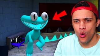 NOVO MONSTRO CIANO DO CHAPTER 2 APARECEU NO RAINBOW FRIENDS E MOSTROU SUA VERDADEIRA FORMA!