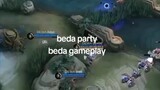 Beda party beda gameplay