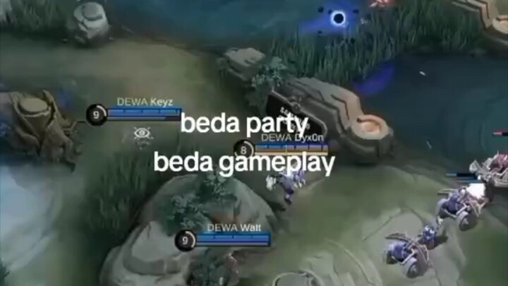 Beda party beda gameplay