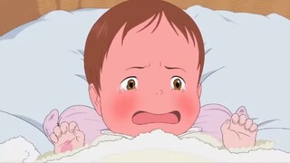 Kun hits Mirai with toy train explained by using Google Translate