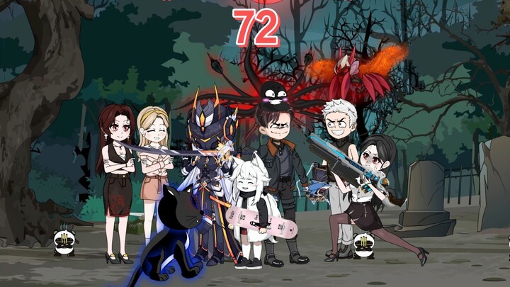 Content with the legend "72"