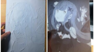 [BUATAN SENDIRI]Seni kertas Emilia|Re:Zero