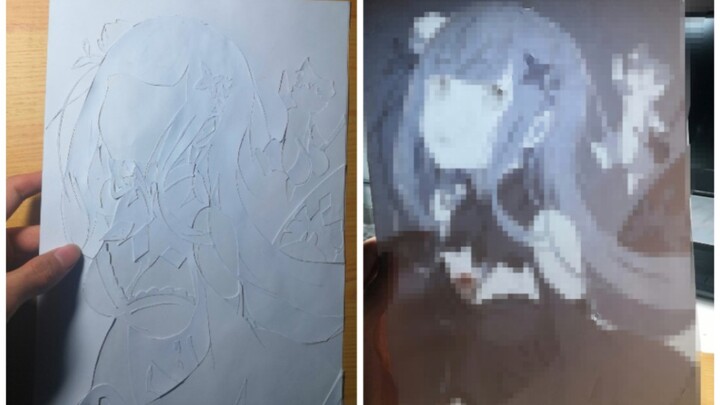 [DIY]Emilia paper art|Re:Zero