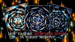 How To Make 3D Tunnel Effect In Alight Motion Like @mush.1s | Easiest Method!!! 😁🔥✨