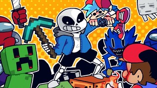 [رسوم متحركة من أندرتيل] سانس يعود للعب! (ماينكرافت، أمونغ أس، وغيرها)