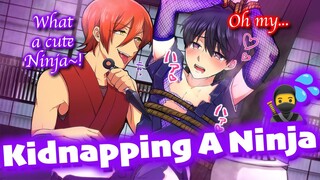 【BL Anime】A Ninja has been set up and aphrodisiac has kicked in. He has to find a way out.