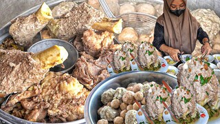 BAKSO INI BERADA DI LERENG GUNUNG LAWU, JALAN TEMBUS NGAWI MAGETAN??? full jeroan TETELAN Mbah jo