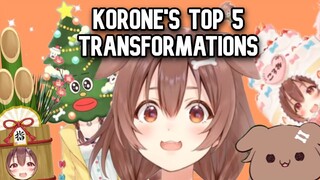 TOP 5 KORONE TRANSFORMATIONS