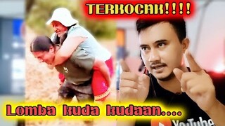 SUAMI ISTRI LOMBA KUDA KUDAAN SAMPAI LEMAS...REACTION MEME KOCAK || HIBURAN WARGA BUMI