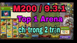 PvZ2 M200 9.3.1 l Top 1 Arena chỉ trong 2 trận #plantsgamer#pvz2update931#M200pvz2