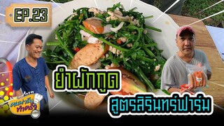 ยำผักกูดสูตรสิรินทร์ฟาร์ม - [ คนฟาร์มทำครัว ] EP.23