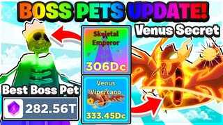 I GOT VENUS SECRET + BEST RB BOSS PET IN ROBLOX CLICKER SIMULATOR! *250T BOSS GEMS*