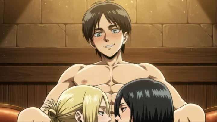Eren ngeharem Mikasa rebutan pengen burungnya🥵