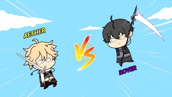 Aether vs Rover - genshin/wuwa fan animation