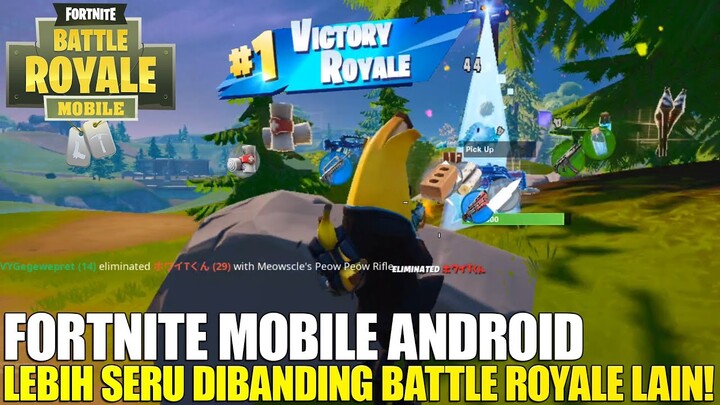 AKHIRNYA RESMI RILIS DI PLAYSTORE - FORTNITE MOBILE 60 FPS GAMEPLAY! BURUAN DI COBA GUYS!