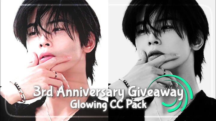 3rd Anniversary Mini Giveaway || Glowing CC Pack || Alight Motion 🌟