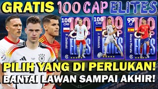 GRATIS PEMAIN HEBAT DI 100 CAP ELITES DAN BANTAI LAWAN SAMPAI AKHIR! MANTAP!