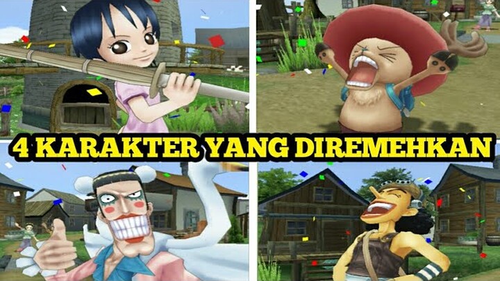 4 KARAKTER YANG DIREMEHKAN - ONE PIECE GRAND ADVENTURE INDONESIA ( PS2 )