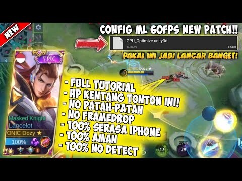 UPDATE❗CONFIG ML ANTI LAG 60 FPS SUPER SMOOTHLY | SERASA IPHONE + PING BOOSTER - NEW PATCH 🔥