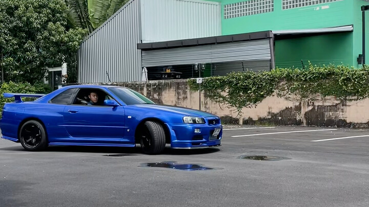 Today my dream came true—this 1,100-hp GTR R34 is absolutely exhilarating; with a car like this, the