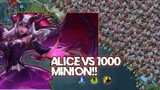 Alice vs 1000 Minions🥶 no CD full item 💥🔥