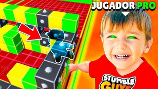 JUGADOR PRO me ENSEÑA a SER COMO ÉL en STUMBLE GUYS! 😱