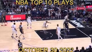 NbA top 10 plays 10-30-22