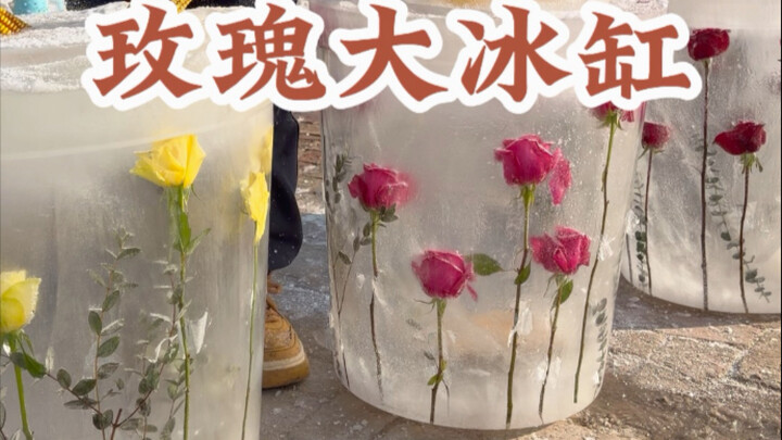 صنع حوض الثلج السنوي في شمال شرق الصين