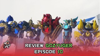 Black Daizyujin Vs 5 Tegasword | Review Gozyuger Eps. 10