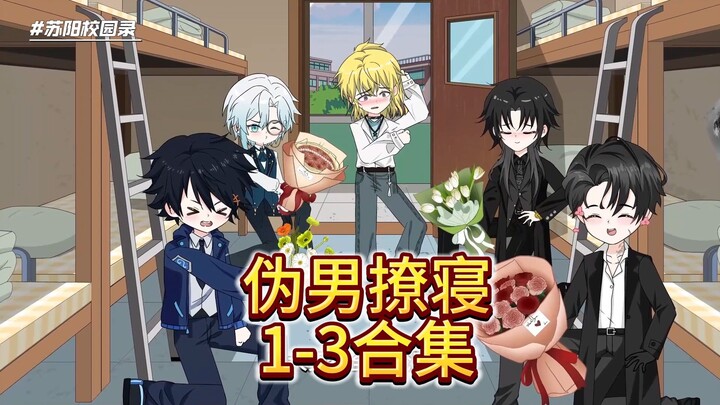 一口气看完《伪男撩寝》1-50集  #原创动画 #合集 #沙雕动画 #二次元