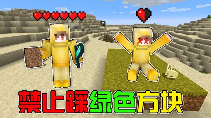 MC: Khi bạn không thể chạm vào bất kỳ khối màu xanh nào! Thế giới chẳng còn chỗ để bước chân! Làm sa