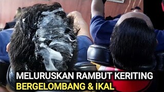 cara meluruskan rambut keriting pria, bergelombang+ ikal dan pendek