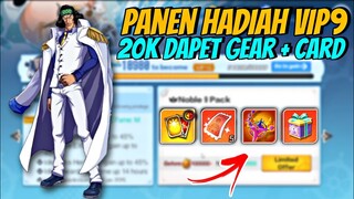 Claim Hadiah VIP9 Seharga 20K Gold Fruit dapet GEAR LEGEND PILIHAN & BESPOKE CARD - NW VIGOUR VOYAGE