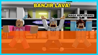 MIPAN & ZUZUZU Ke Masa Lalu Mencegah Banjir Lava Karena NAGA API! Di Brookhaven - Roblox