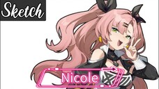 Draw Nicole From Zenless Zone Zero (Sketch)