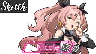 Draw Nicole From Zenless Zone Zero (Sketch)
