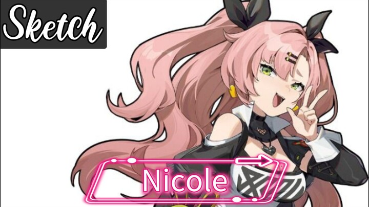 Draw Nicole From Zenless Zone Zero (Sketch)