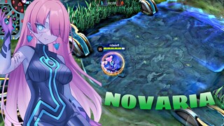 BUILD TOP GLOBAL NOVARIA GAMEPLAY❗- MOBILE LEGENDS