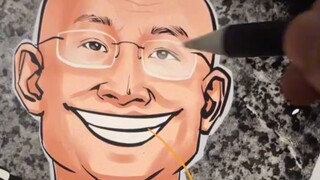 สุ่มวาดภาพนกพิราบประหลาดว่ายน้ำในฤดูหนาว